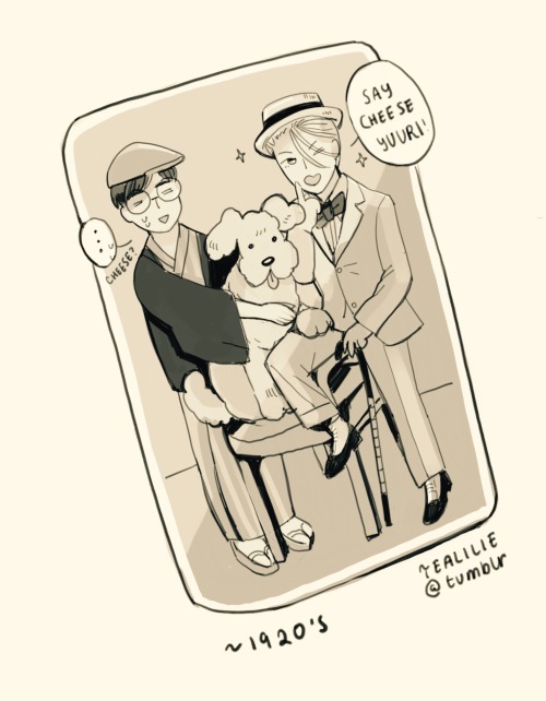 tealilie-art:Victuuri Week Day 02: Historical AUAnyways here’s my contribution to victuuri wee