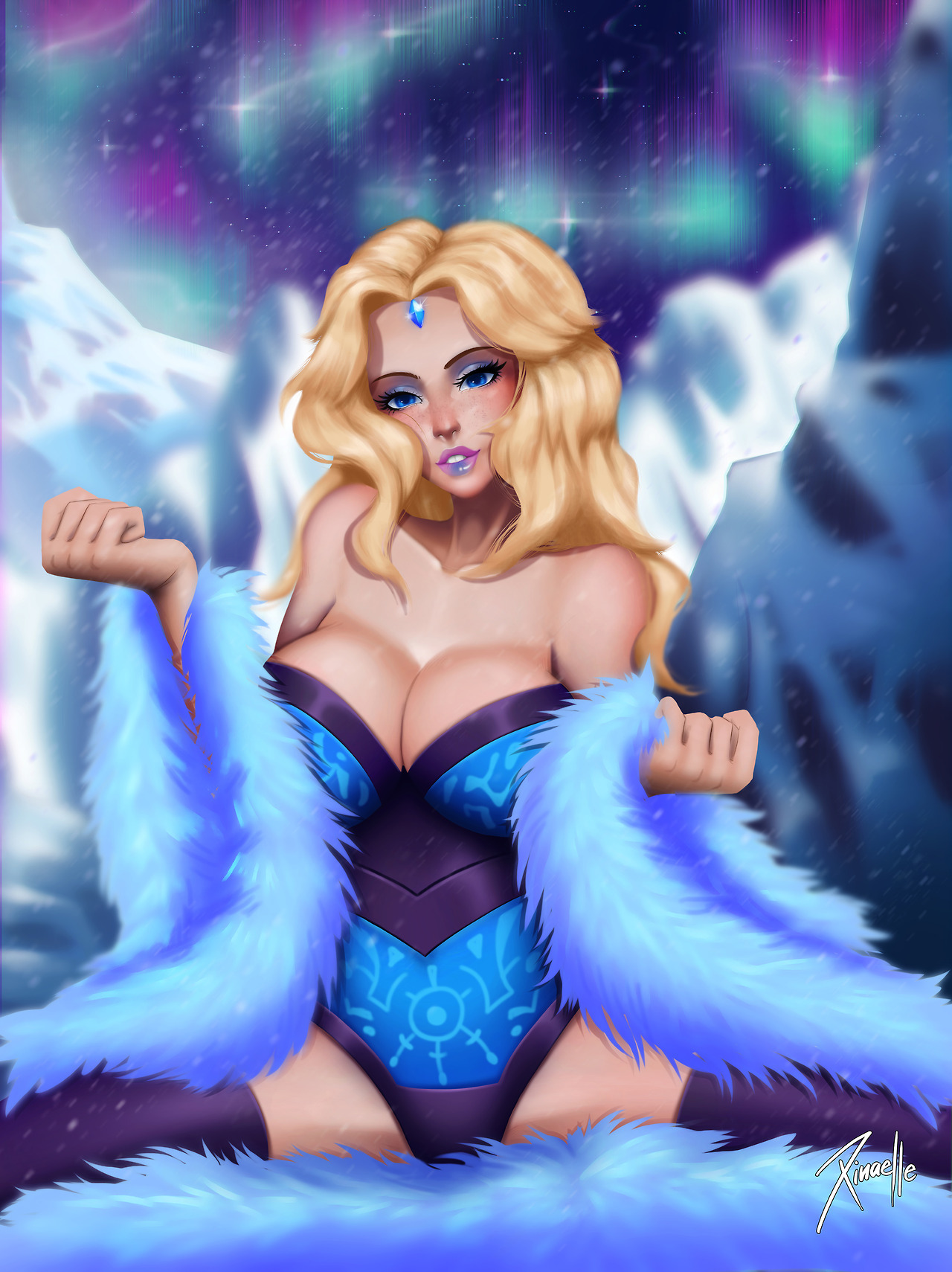 xinaelle-sfw:  Crystal Maiden Commission for Patron  My Patreon