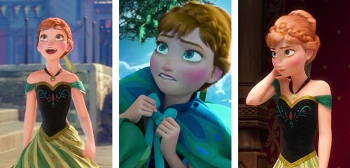 enchantedlydisney:Princess Anna through the scenes of Frozen (2013)(Queen Elsa | Kristoff | Prince H