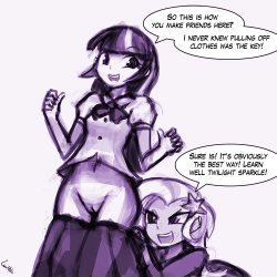 nsfwneko:  Trixie teaches Twilight[events]