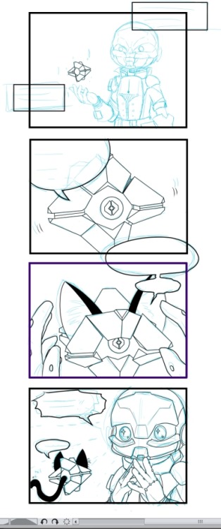 Work in progress for the Destiny Halloween picture I’m working on!! My Guardian is hard to chibi-fy…