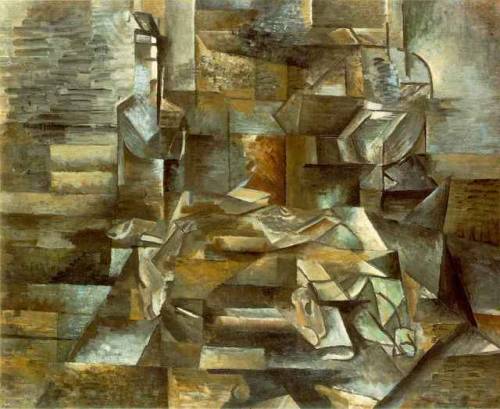 cubism-art:
“ Bottle and Fishes, 1910, Georges Braque
Size: 75x61 cm
Medium: oil, canvas”