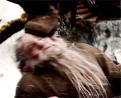 tennants-hair:”and then legolas balanced on the heads of two dwarves and killed like 37 orcs with a single arrow” - j.r.r. tolkien, apparently