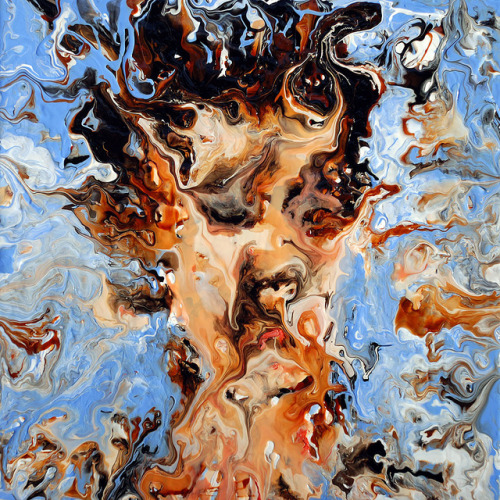 ovtro:Fluid Self Portrait by markchadwickart on Flickr.