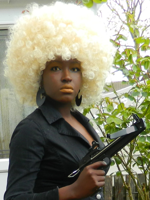 cosplayingwhileblack: cybilla-fraulein: Cybilla Frӓulein tries an Atsuko Jackson cosplay. Series: