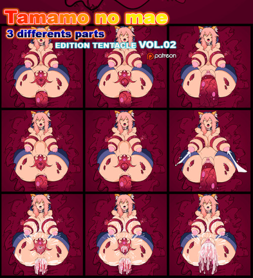 rossteddy:  Tamamo No Mae 💕 Edition Tentacle // PART 2 https://www.patreon.com/posts/tamamo-no-mae-ii-20845721 New commission requested by one of my followers in Patreon 3 Differents Parts - 24 Gifs in total 🦑💕 Vol 2. TENTACLES ♥ 24 gifs in