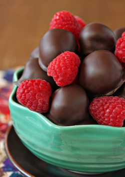 delectabledelight:  Chocolate Covered Raspberries