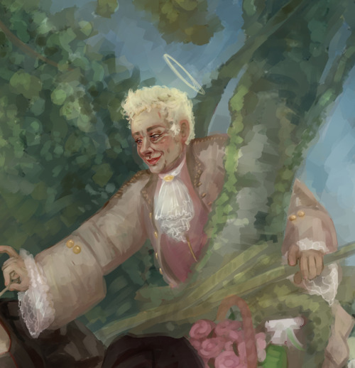 cliopadra:The angelically interrupted sleep Decided to sit down and do another repaint, this time of