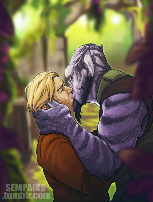 “A Kiss on Lasan” ~ Kalluzeb ~ Not much to say other than I colored it but am still