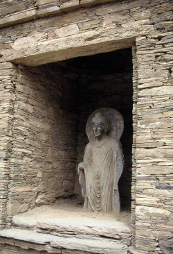 ancientart:  The Buddhist ruins of Takht-i-Bahi, Pakistan.As a young kid, I spent a few years living in Peshawar in Pakistan, near the Afghanistan border. I managed to find a few old family photos taken at Takht-i-Bahi from during this time, and thought