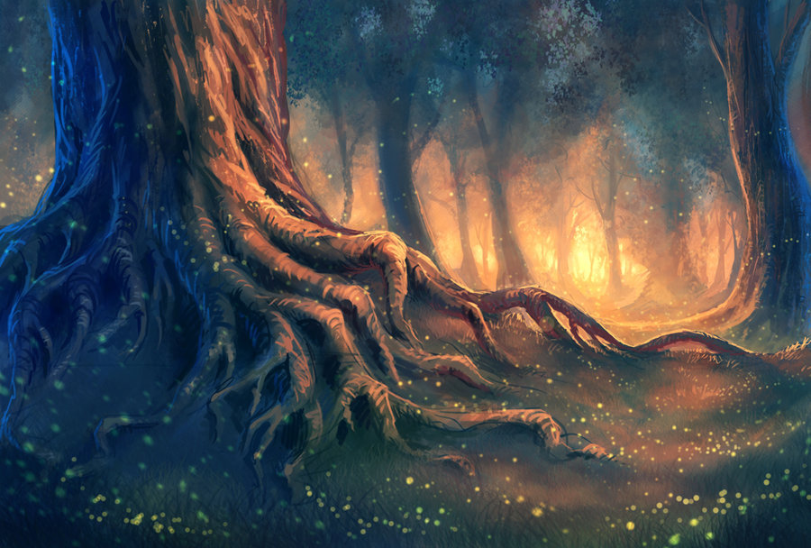 norse-nature-spirit:  burning forest by AnekaShu 