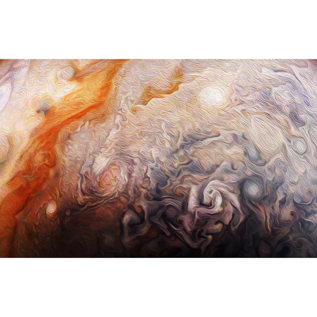 Painting with Jupiter #nasa #apod #jpl #caltech #swri #msss #ricklundh #painting