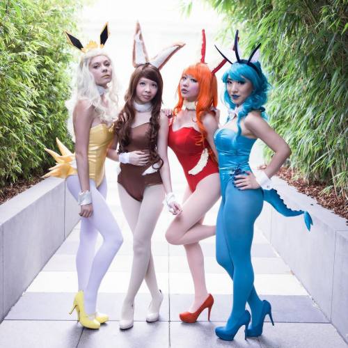 stellachuuuuu:The original Eeveelutions ⚡️ Jolteon: @hexgirl Eevee: Jenny Flareon: @lau_vicky Photo 