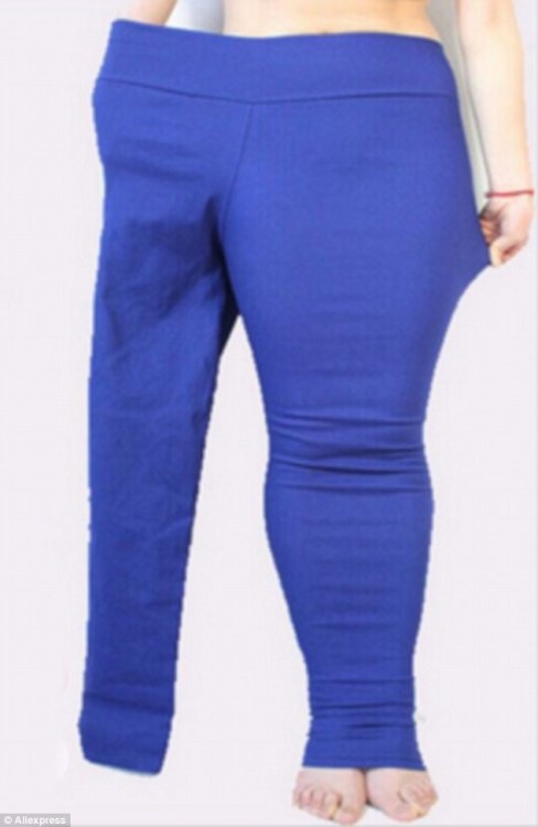 People are ‘outraged’ because, instead of getting an obese model to model these 5XL legg