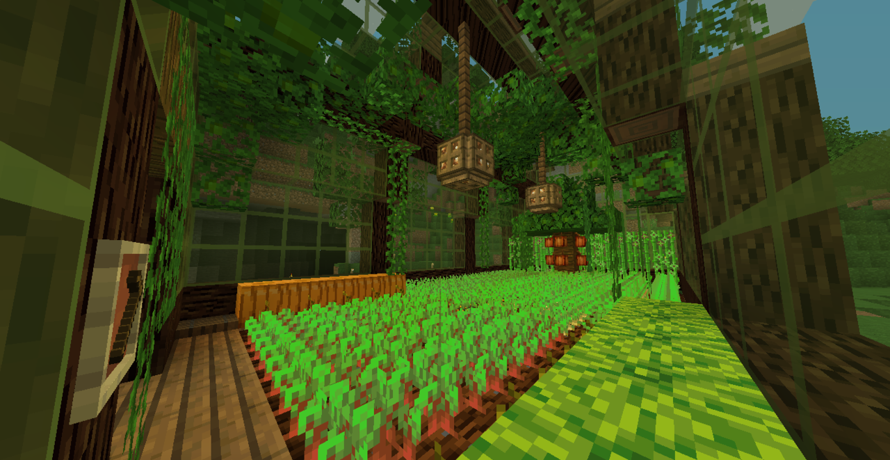 Gay Minecrafting So Heres The Greenhouse I Built Not My Design But