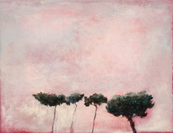 wetreesinart:  Lucas Reiner (Am. 1960- ), On Largo Argentina #2, 2010, huile sur toile, 43.1 x 55.8 cm 