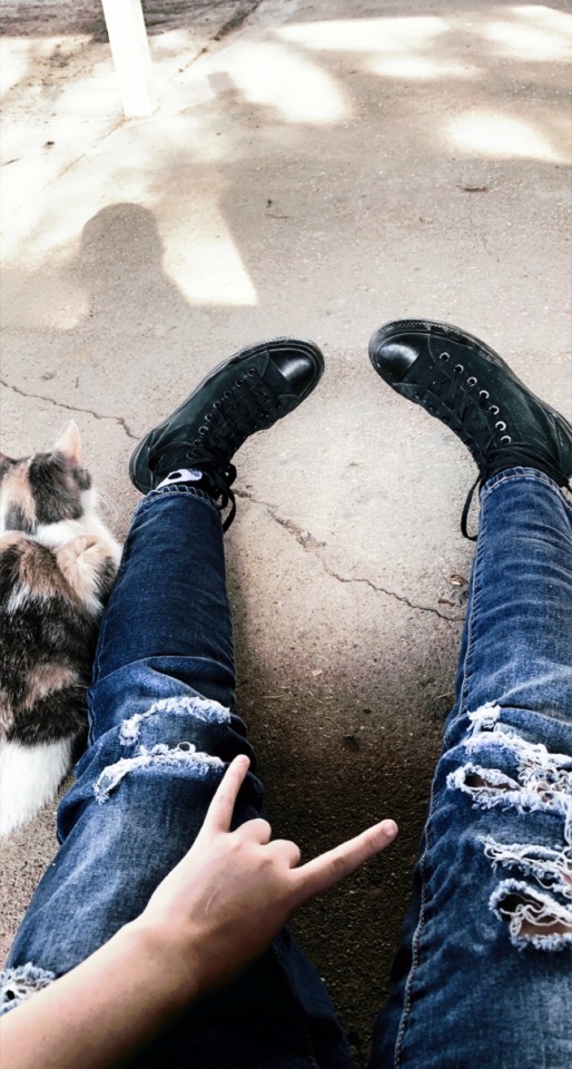 The Weather Was Really Nice Yesterday, So I Took Some Photos With My Youngest Cat-daughter, Cali