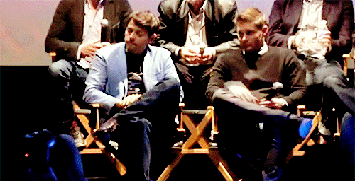 Misha: We have a good time. We love each other, and these two guys (Jared & Jensen) are like a p