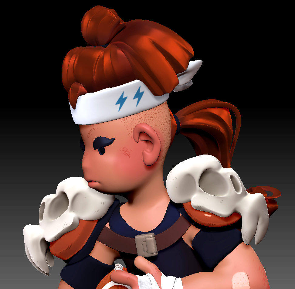 killapede:  my girl merrill realized in full 3d model euphoria original character/idea