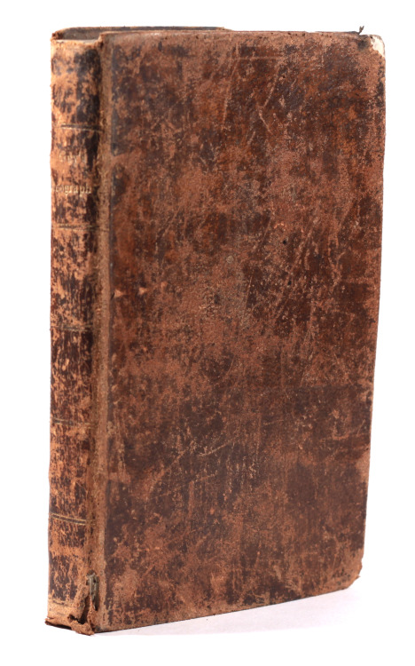 Guy&rsquo;s School Geography - contemporary leather bindingsadly damaged with no title page - c1825-