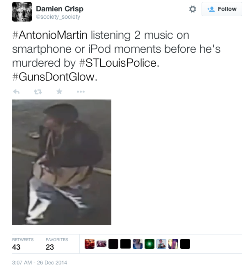 justice4mikebrown:  Was Antonio Martin holding adult photos