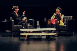 femmexicana:  Annie Clark, St. Vincent   MCA Talk In conjunction with David Bowie Is Museum of Contemporary Art Chicago Chicago, IL January 3rd, 2015 (x) 