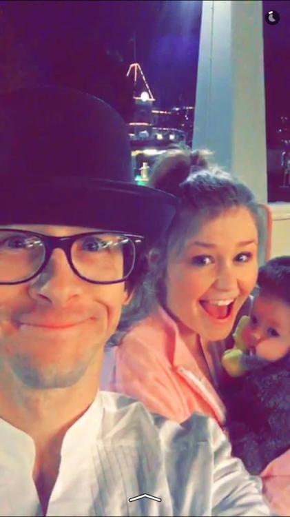 Currently showing on snapchat (andrew_ducote) : An exciting first for my little Darling