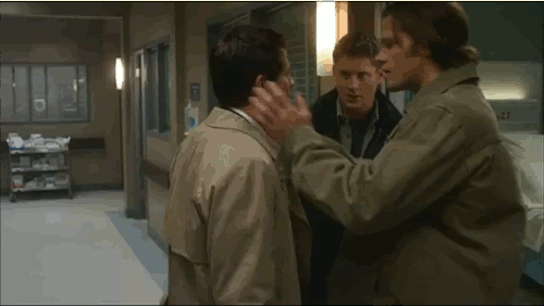 j0annaharvelle:Supernatural Gag Reels: Jared, Jensen, and Misha