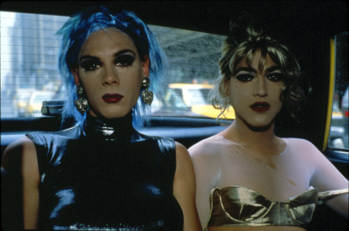 fairdevotee:

Nan Goldin, Misty and Jimmy Paulette in a Taxi, NYC, 1991, 30 x 40 inches 