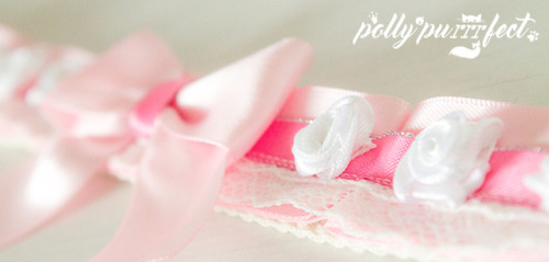 pollypurrrfect: beautiful plus-sized princess collar (size 46cm/18,1’’) ♡