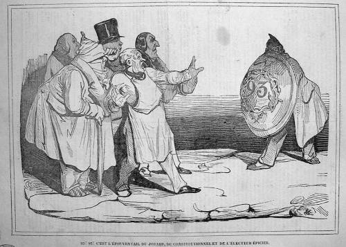 edwarddespard: It’s 1834, and Daumier has something to say about Louis-Philippe evoking the sp