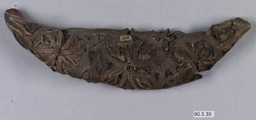 Coiffure Support, Islamic ArtMedium: LeatherGift of George F. Baker, 1890 Metropolitan Museum of Art