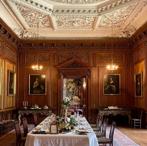 the-charm-of-oxford:The dining room at Lyme Park