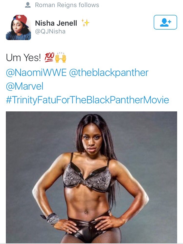 freakyimagination:  JOIN US! In our movement to get Trinity Fatu AKA Naomi to be