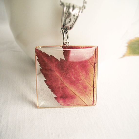 metanoia-charm:  Autumn Leaf Necklaces   Shop | Pinterest | Tumblr | Twitter | Indiegogo