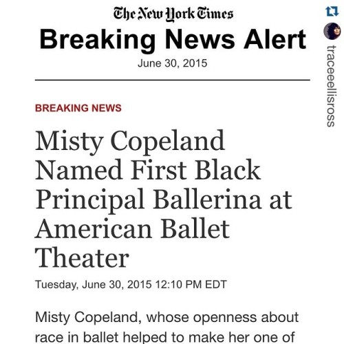 #blackexcellence #mistycopeland #blackballerina