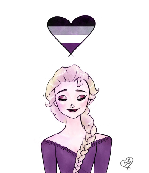 human-sans-instructions: drawingpeaches: I am found  [id: A drawing of Elsa from Frozen, shown 