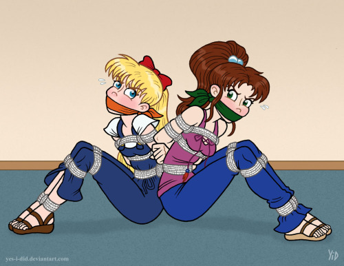 Usagi’s Peace and Quiet by Yes-I-DiDA three-piece commission set featuring characters from Sai