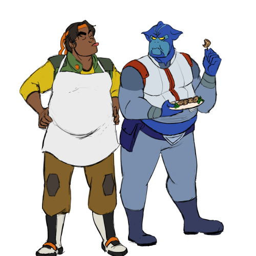 chihuahua-arts:I feel like Hunk and Varkon could be good friends…after working through some rough pa