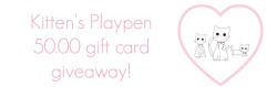 kittensplaypenshop:  Haven’t had one of these in a while,so why not! :3 As a thank you for your continued support,we are giving away a 50.00 gift card to one lucky winner! You can also enter this contest on our Facebook page!All you have to do,is reblog