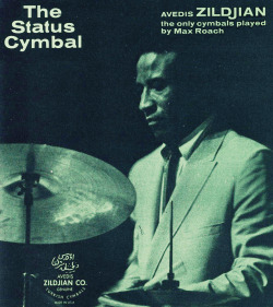 Max Roach For Zildjan Cymbals Ad. 1969