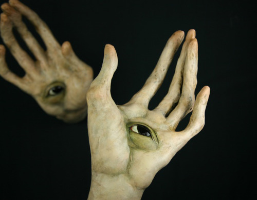 Scott Radke (American, b. Cleveland, OH, USA) - Untitled (Hand With Eyes) (View A), 2011, Sculptures