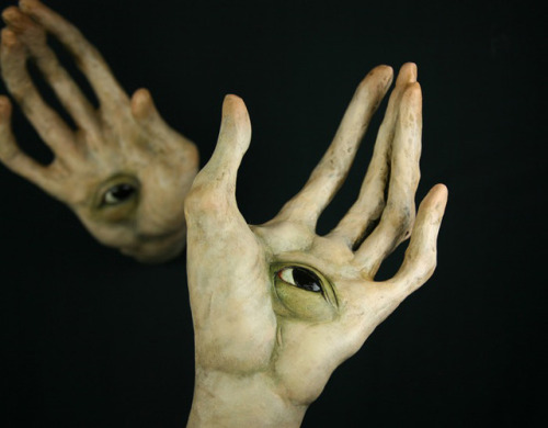 Scott Radke (American, b. Cleveland, OH, USA) - 1: Untitled (Hand With Eyes) (View A), 2011  2: Unti