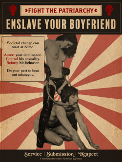 femdomstudentstuff:  enslave your boyfriend
