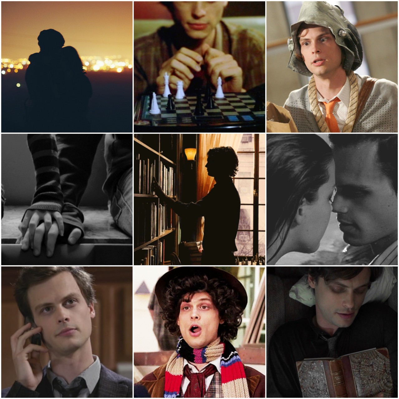 Dating Spencer Reid would include:
• Intimate dates in secluded areas
• Lots of chess games
• Fun Halloweens
• Constant hand holding
• Him reading all his books to you
• Intense kissing sessions
• Long distance phone calls
• Cosplaying as his...