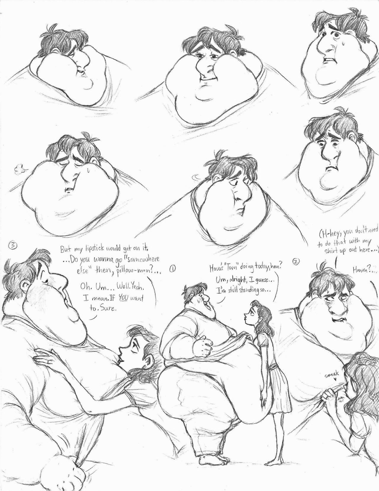 tubbertons:  Done a few months ago and that comic on the bottom is totally not in