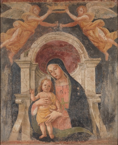 La Virgen con el Niño por Antoniazzo Romano, s XV.