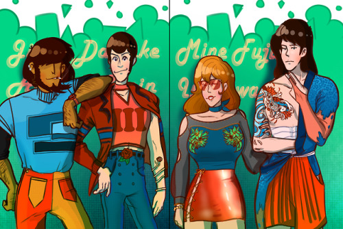 gaarfielf: Hey guys! i can finally show y’all what i made for the Lupin Fashion Zine now that 