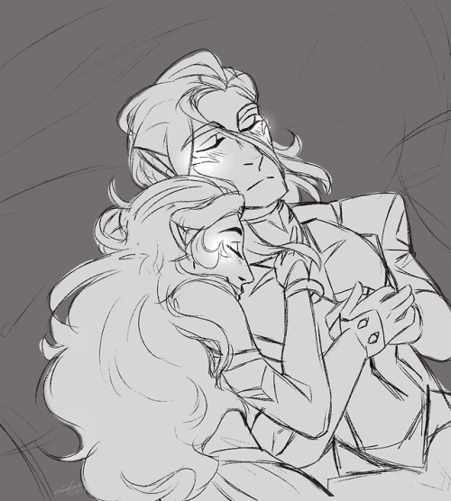 bellandpebbles:I never thought lotura would be the first vld art i upload but S.5 forced my hand the