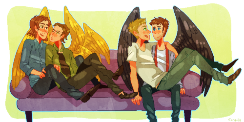 sora-la:commission for ookamikuro!i realized that i’ve never drawn gabriel before omg i’m sorry if h